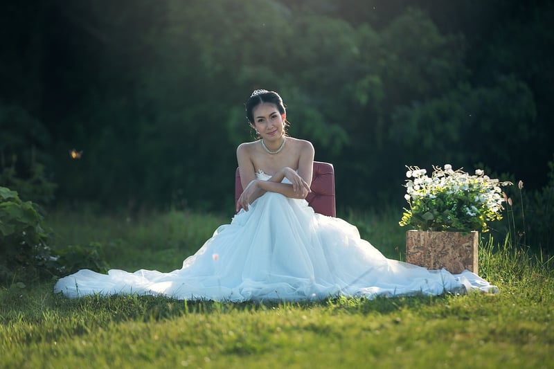 Bohemian wedding dress